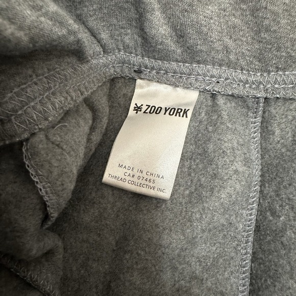 Zoo York Joggers SweatPants Mens L Drawstring Gray Cuffed Leg Stretch 4 Pockets - Picture 7 of 8